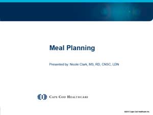 Meal Planning