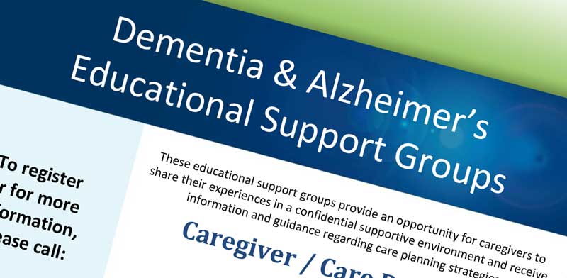 Caregiver Education and Support Groups