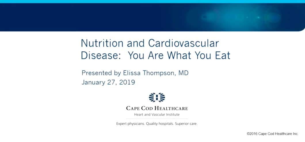 Nutrition and Cardiovascular Disease