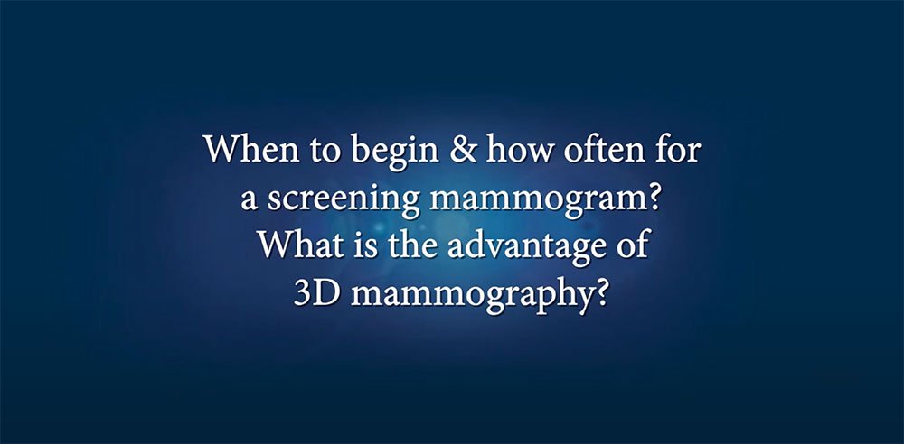 When to begin & how often for screening mammogram?