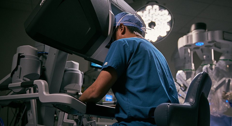 da Vinci robotic surgical system for lung procedures