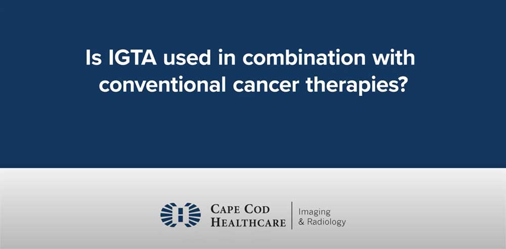 Is IGTA used in combination with conventional cancer therapies?