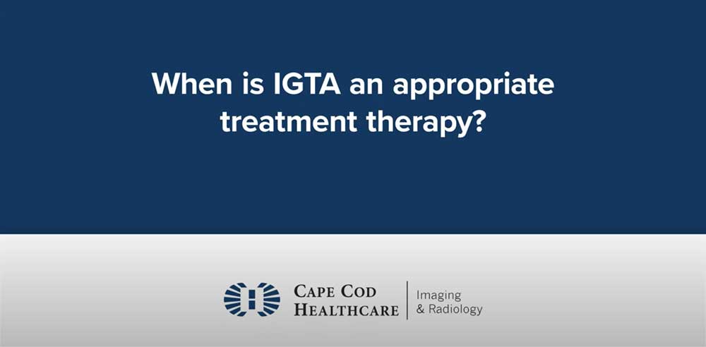 When is IGTA an appropriate treatment therapy?