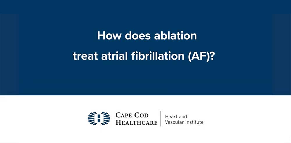 How does ablation treat atrial fibrillation (AF)?