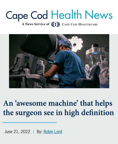 da Vinci Prostate Surgery Article on CCHN