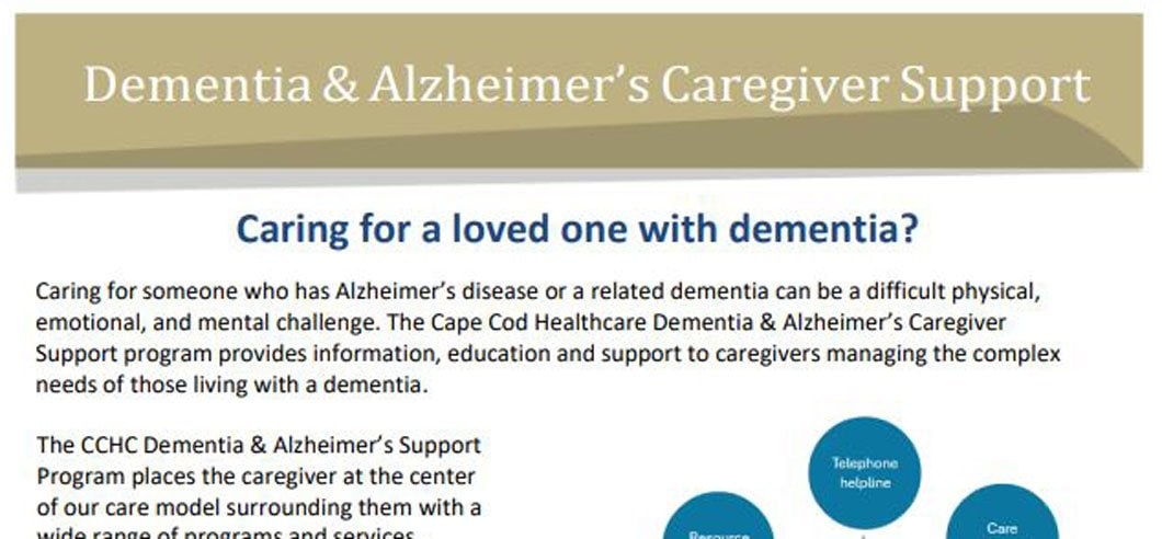 Dementia & Alzheimer’s Caregiver Support Informational Flyer